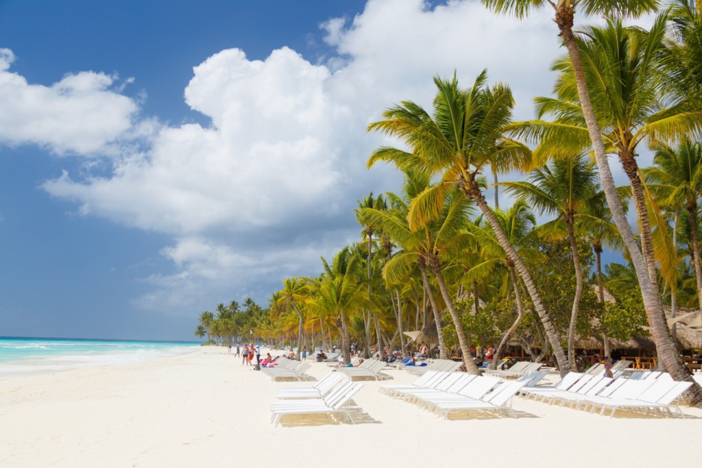 A Carribean beach