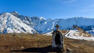 A distant view. Kazbegi, Georgia. Photo credit Richard Shepard / SRDI.