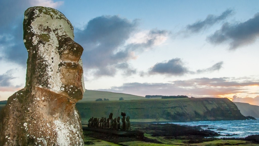 Rapa Nui, Easter Island, Moai stands guard