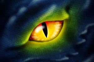 Dragon's eye. Image by Victoria_Borodinova (CC0) via Pixabay. https://pixabay.com/illustrations/dragon-fantasy-eye-3916633/