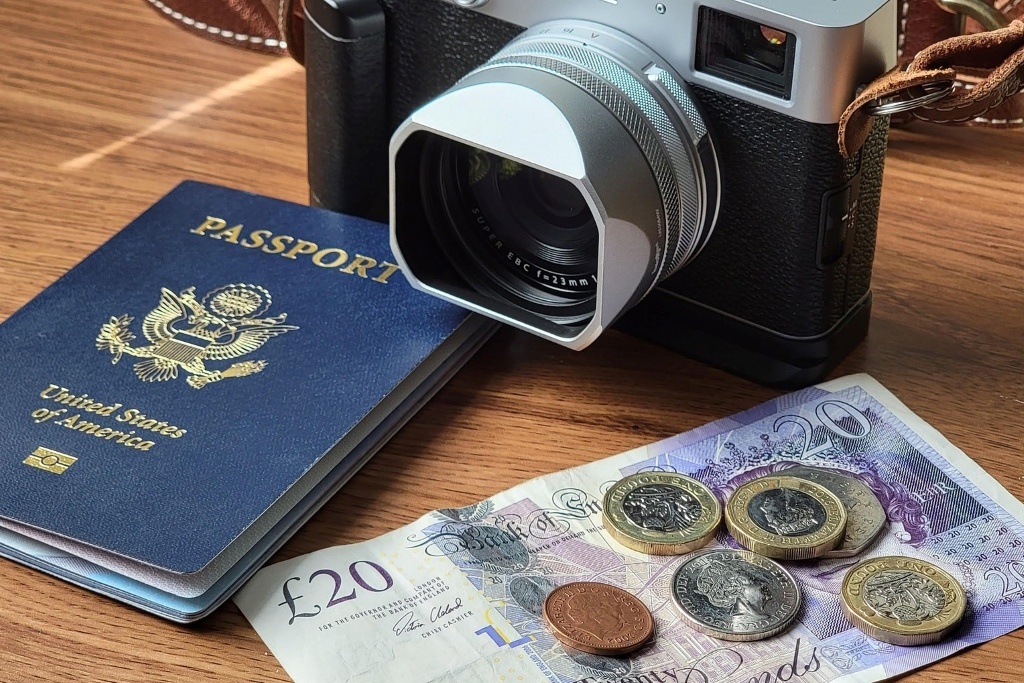 Passport, camera, money ... go. By bjwhite66212 (CC0) via Pixabay. https://pixabay.com/photos/camera-passport-money-travel-6117369/