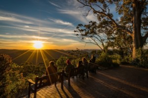 Binna Burra terrace sunset. Image supplied by author.