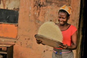 Ofuda rice from southwestern Nigeria is usually produced on a small scale. Image by Stephen Olatunde (CC0) via unsplash. https://unsplash.com/photos/gB5qrP0eY50