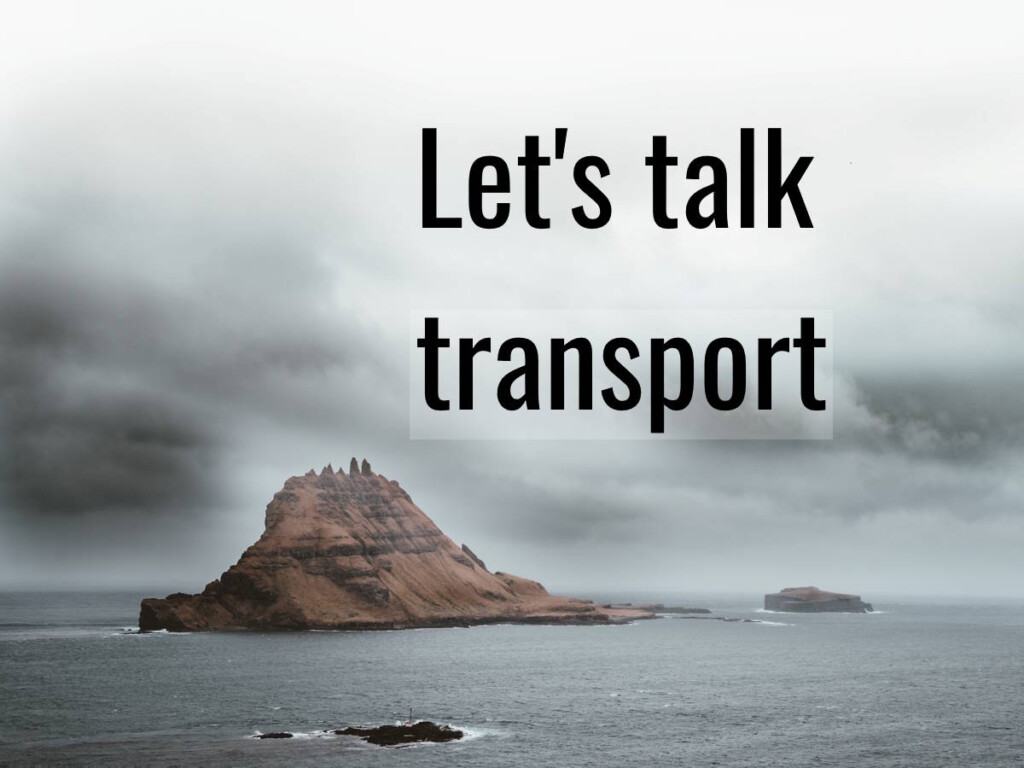 Let's talk transport, specifically tourism and transportation infrastructure. Image from the Faroe Islands by Annie Spratt (CC0) via Unsplash. https://unsplash.com/photos/-1978llE0FE