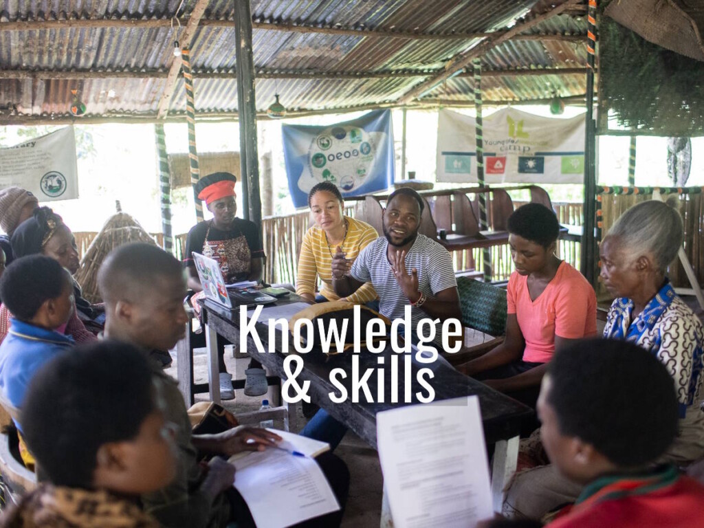 Sustainable community development in Rwanda at Red Rocks involves transferring knowledge and skills to community members