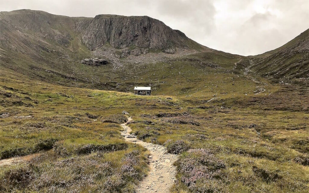 Mountain biking in Scotland. Linn of Dee's Beinn Mheadhoin. Image supplied by Alastair Naughton.