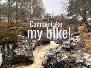Mountain biking in Scotland? Not if you’re dependent on public transport ... Linn Of Dee waterfall image supplied by Alastair Naughton