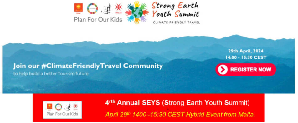 SUNx Malta Strong Earth Youth Summit SEYS 2024 promotion