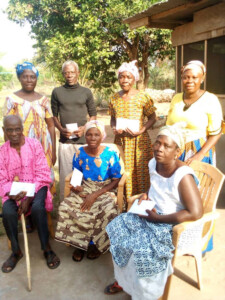 Volta Region families in Ghana receiving their no-strings-attached cash gifts for Christmas 2024, compliments of WORLDwrite.