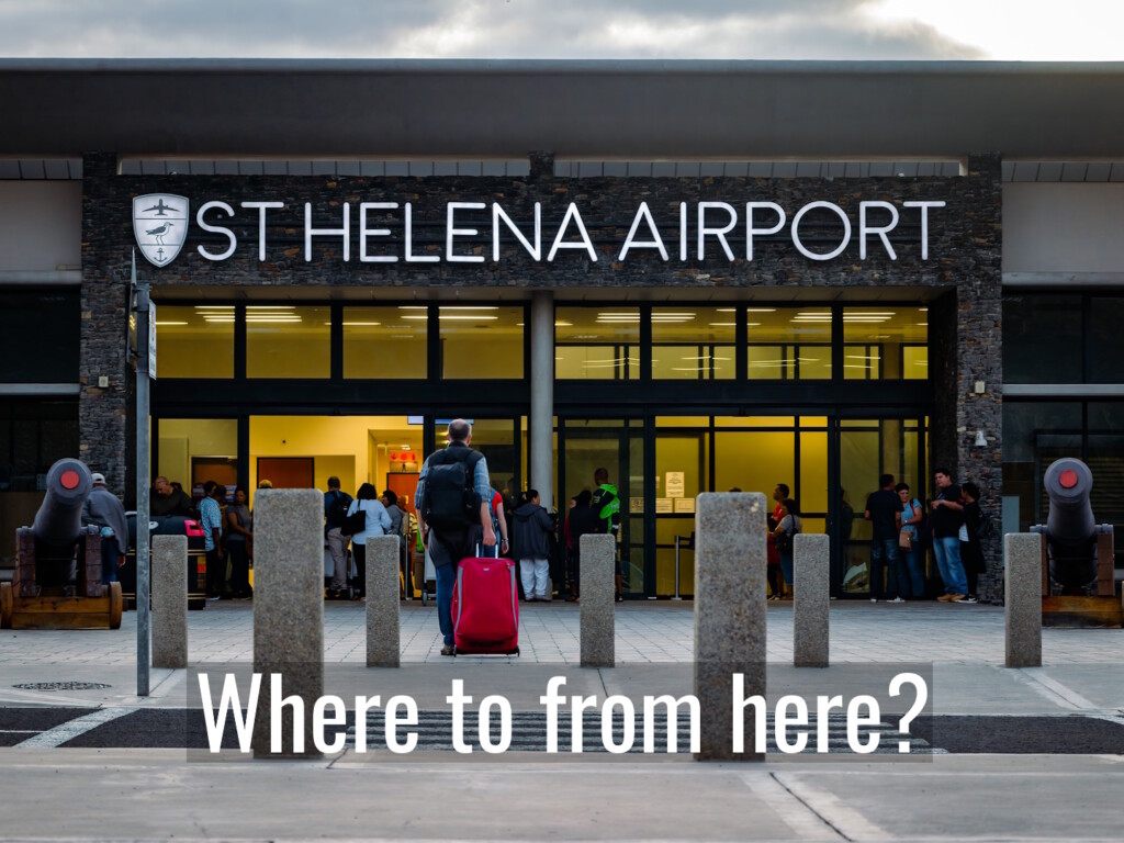 Commercial flights from St Helena Airport, the island's first and only airport, commenced late 2017. Photo by Craig Williams,