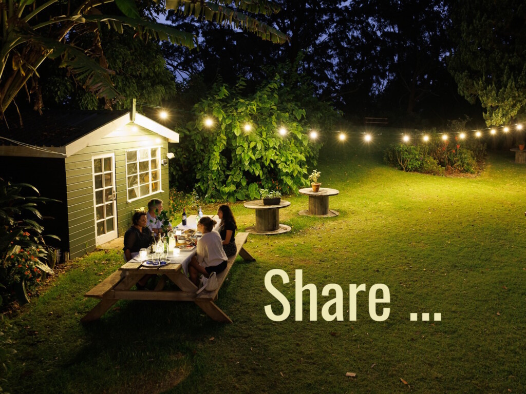What is good tourism? Perhaps it is sharing a home-hosted meal in Sandy Bay, St Helena. Photo by Mathias Falcone. Supplied by St Helena Tourism. "GT" cropped the image and added "Share ..."
