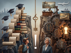 Winning from within: How can travel & tourism stem the brain drain? 4 Are we preparing people for real travel & tourism jobs? A Gemini-generated image.